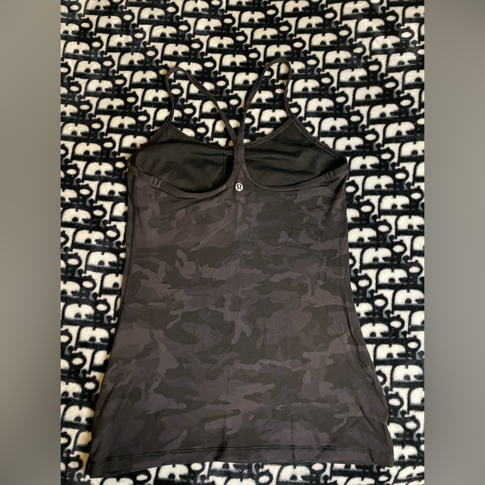 Black Camouflage Women's Top